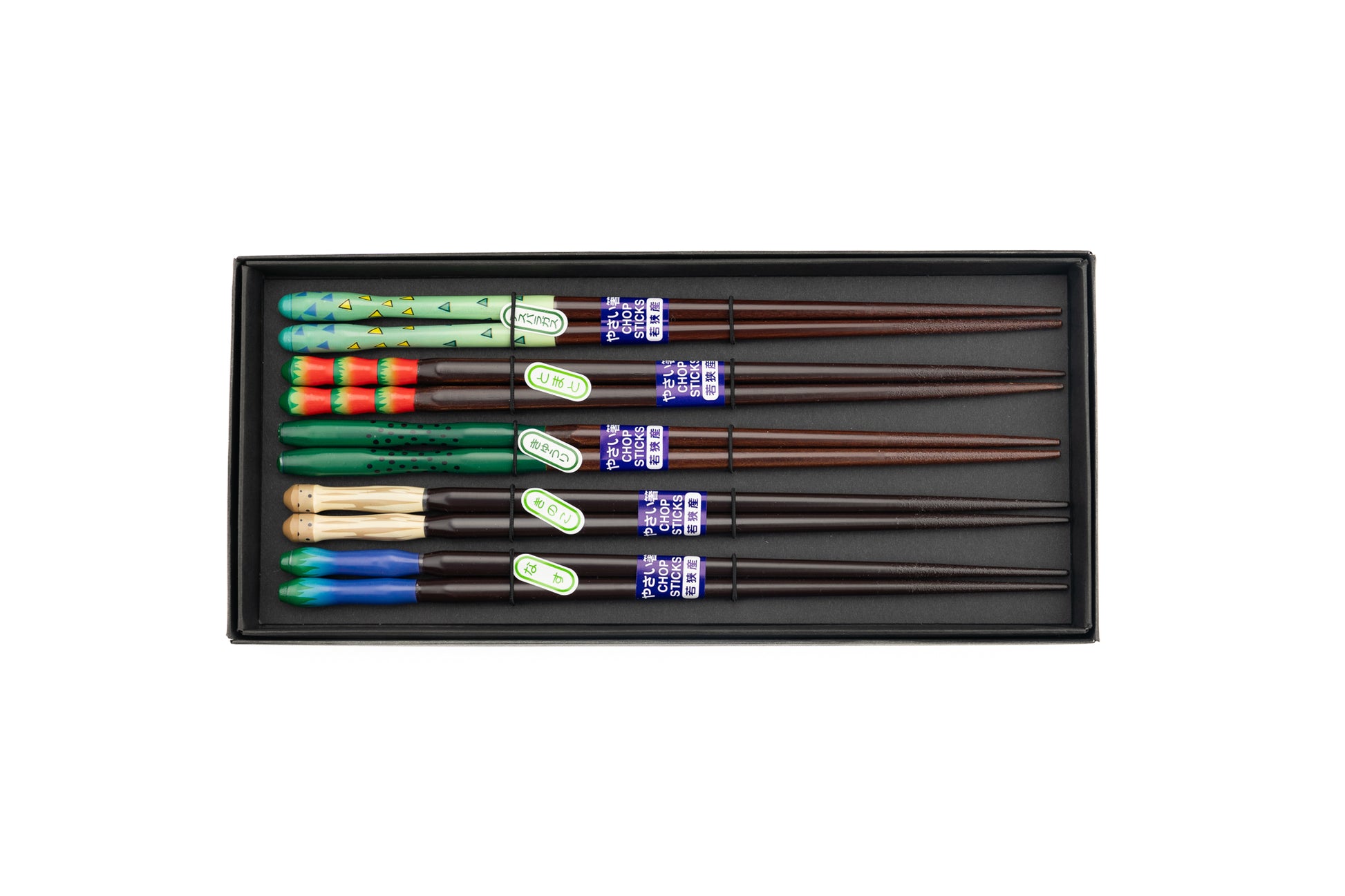 Wakasa Nuri Chopsticks Vegetable 5 piece Set from Wakasa Chopsticks