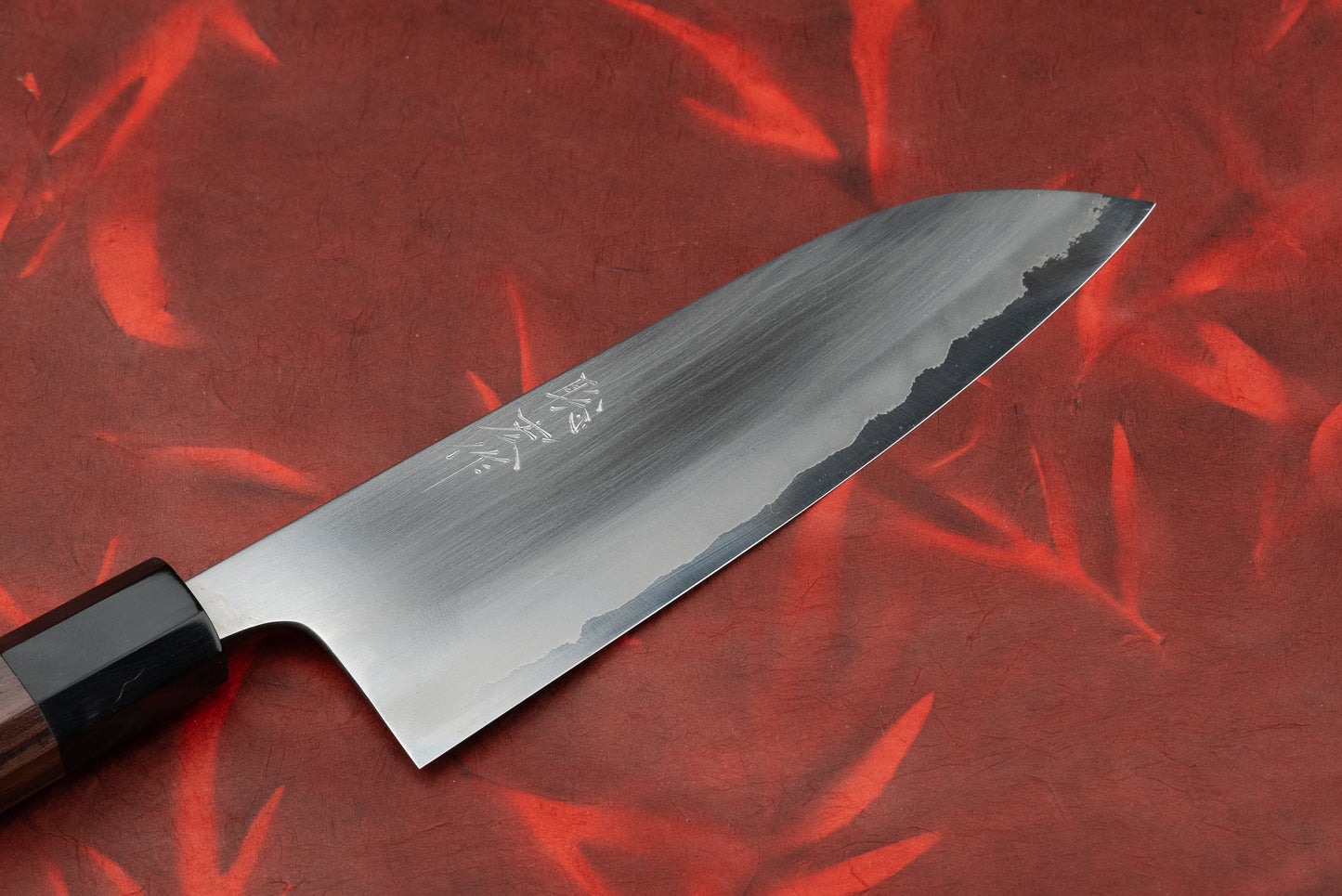 Toshihiro Wakui Shirogami Stainless Migaki Santoku 165mm from Toshihiro Wakui