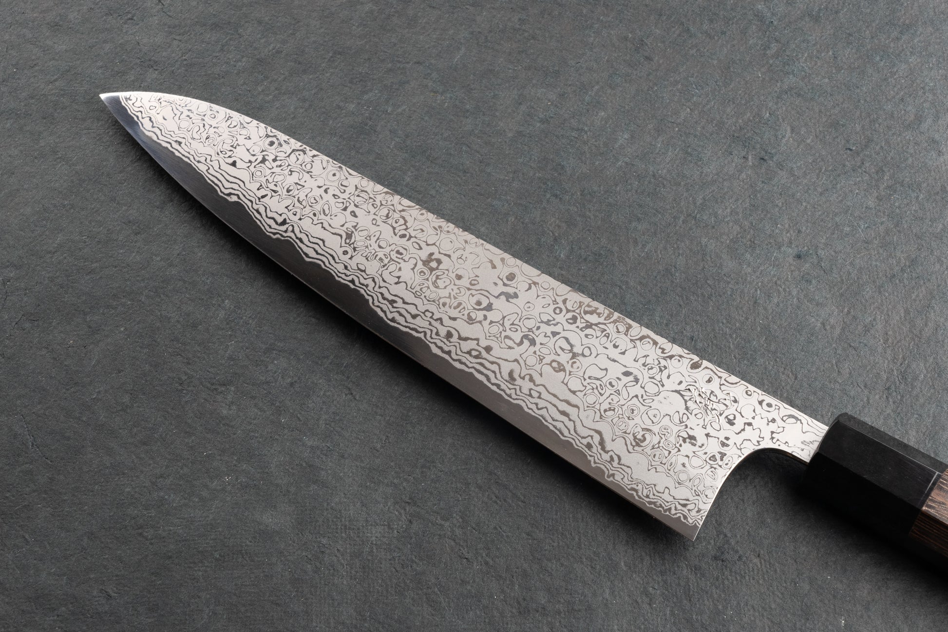 Yoshihiro Yauji Aogami Suminagashi Single Bevel Left Handed Gyuto 240mm from Yauji
