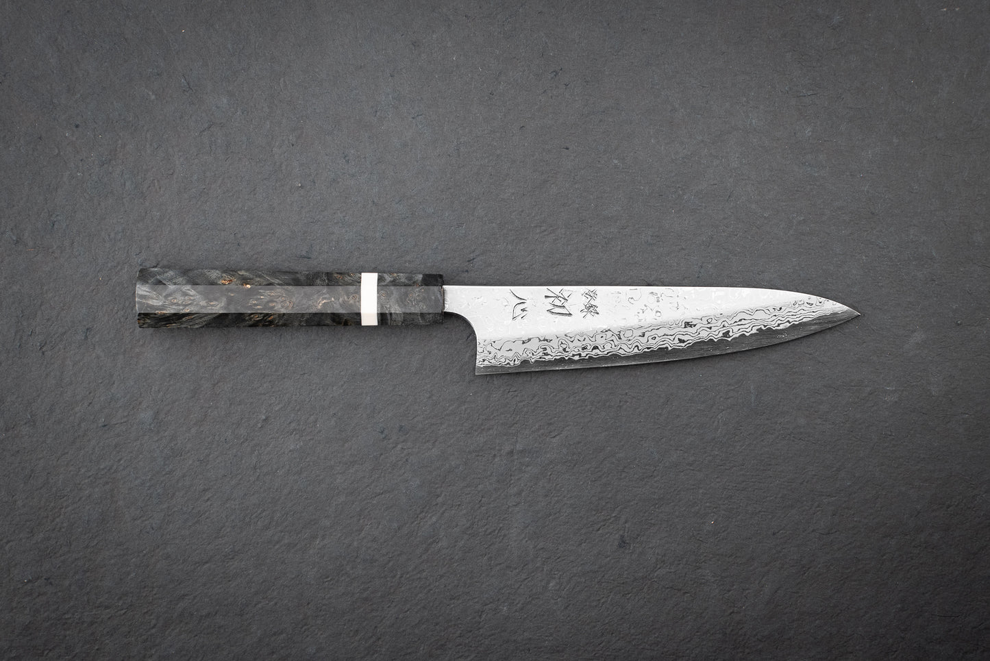 Yoshihiro Yauji Aogami Suminagashi Single Bevel Petty 150mm from Yauji