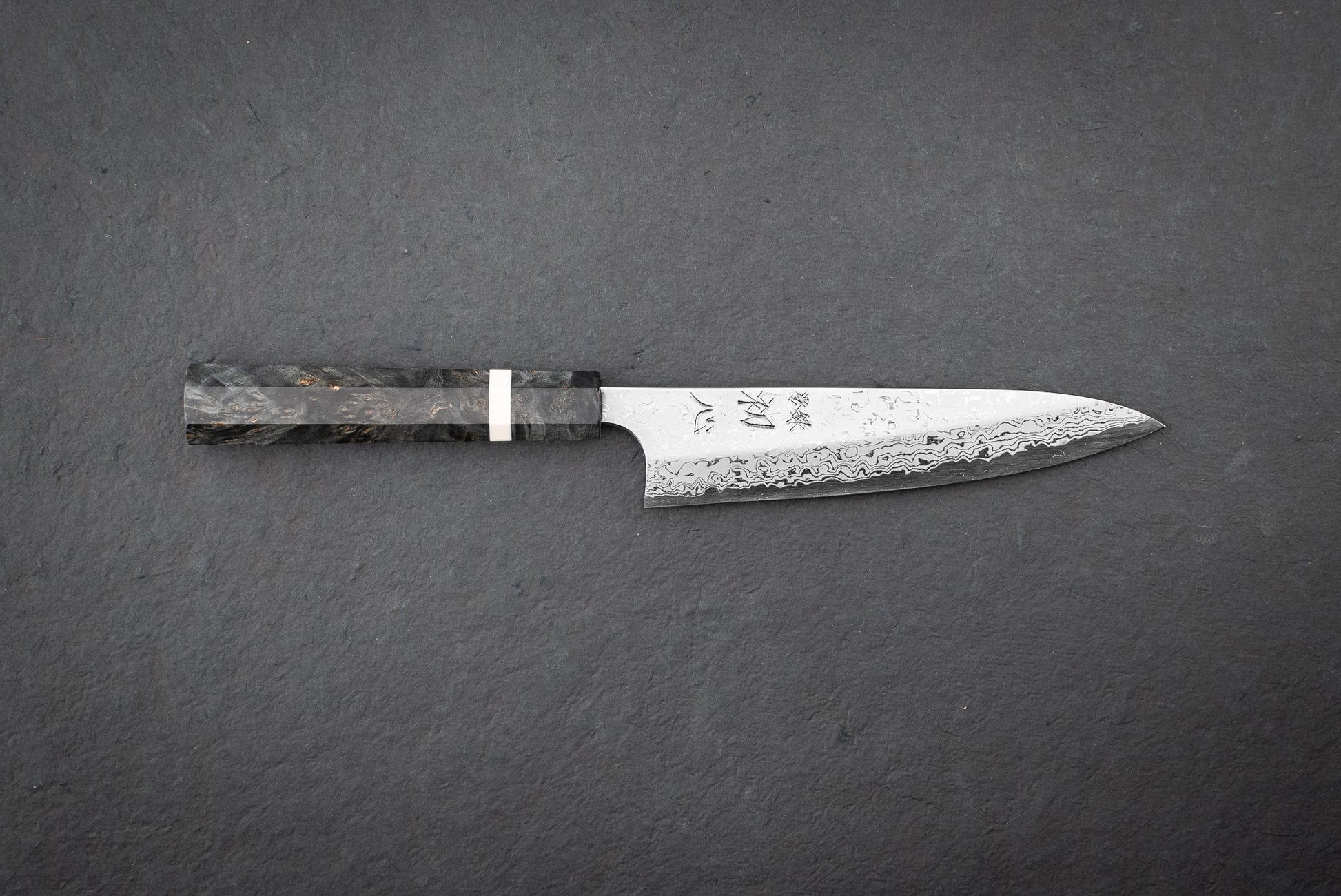 Yoshihiro Yauji Aogami Suminagashi Single Bevel Petty 150mm from Yauji