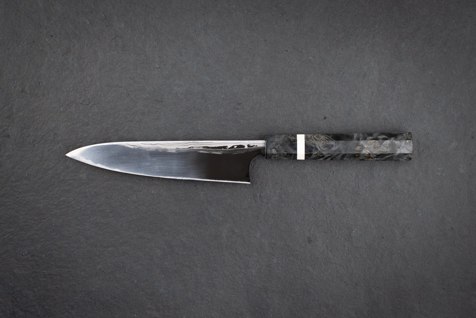 Yoshihiro Yauji Aogami Suminagashi Single Bevel Petty 150mm from Yauji