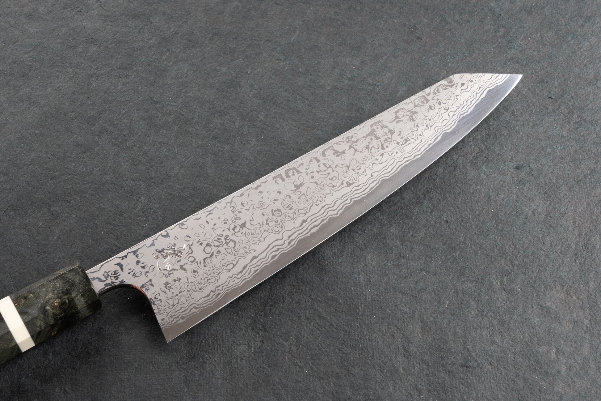 Yoshihiro Yauji Aogami Suminagashi Single Bevel Kiritsuke Gyuto 210mm from Yauji