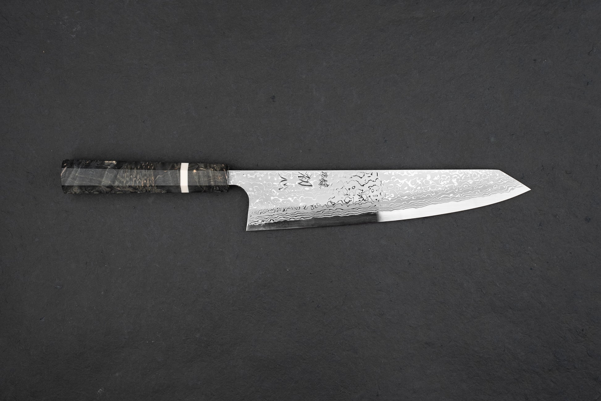 Yoshihiro Yauji Aogami Suminagashi Single Bevel Kiritsuke Gyuto 240mm from Yauji