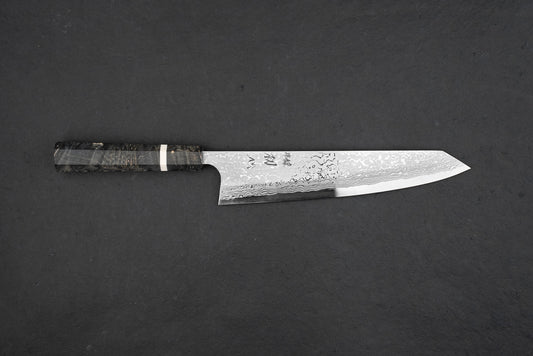 Yoshihiro Yauji Aogami Suminagashi Single Bevel Kiritsuke Gyuto 240mm from Yauji