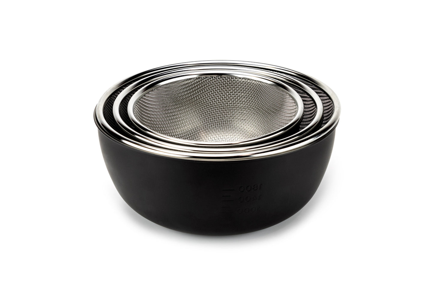 Tsubame-Sanjo Okatte Trademark Stainless Steel Bowl and Strainer Set from Yoshikawa