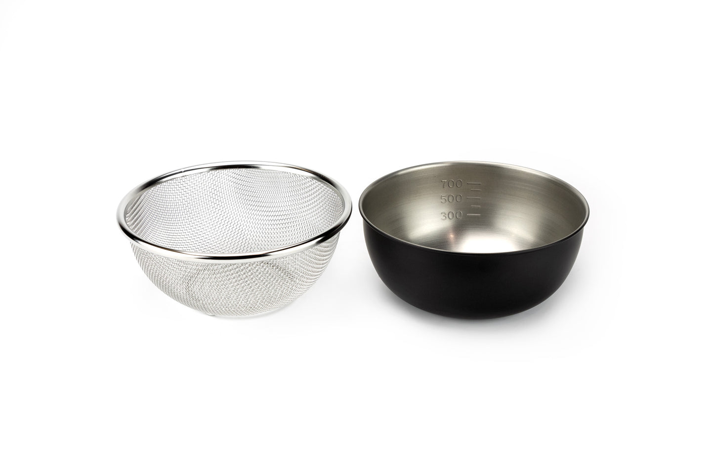 Tsubame-Sanjo Okatte Trademark Stainless Steel Bowl and Strainer Set from Yoshikawa