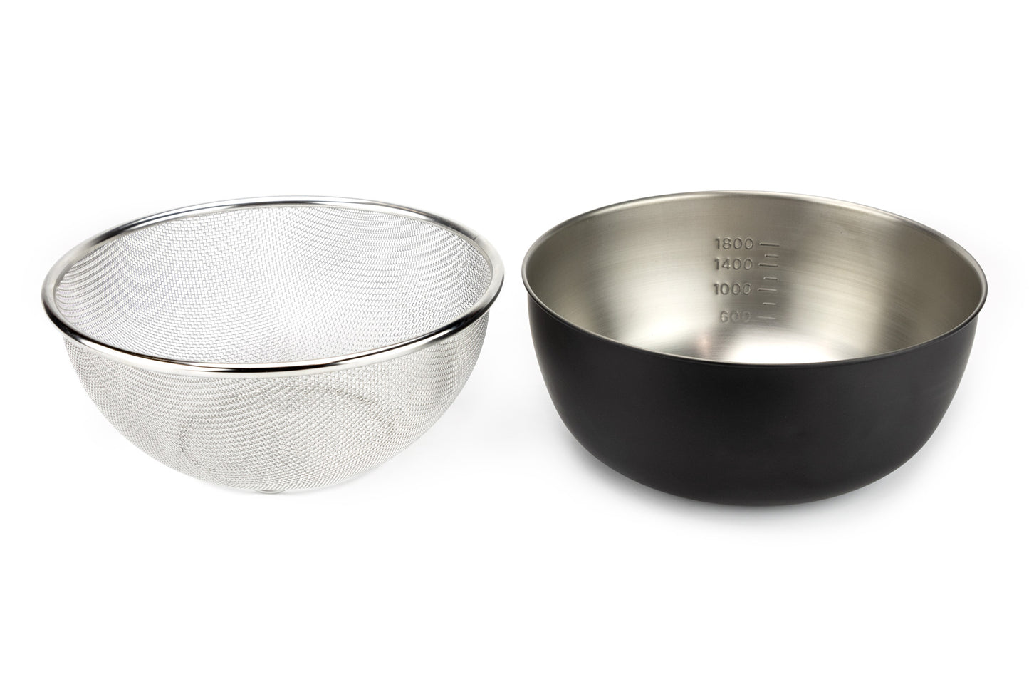 Tsubame-Sanjo Okatte Trademark Stainless Steel Bowl and Strainer Set from Yoshikawa