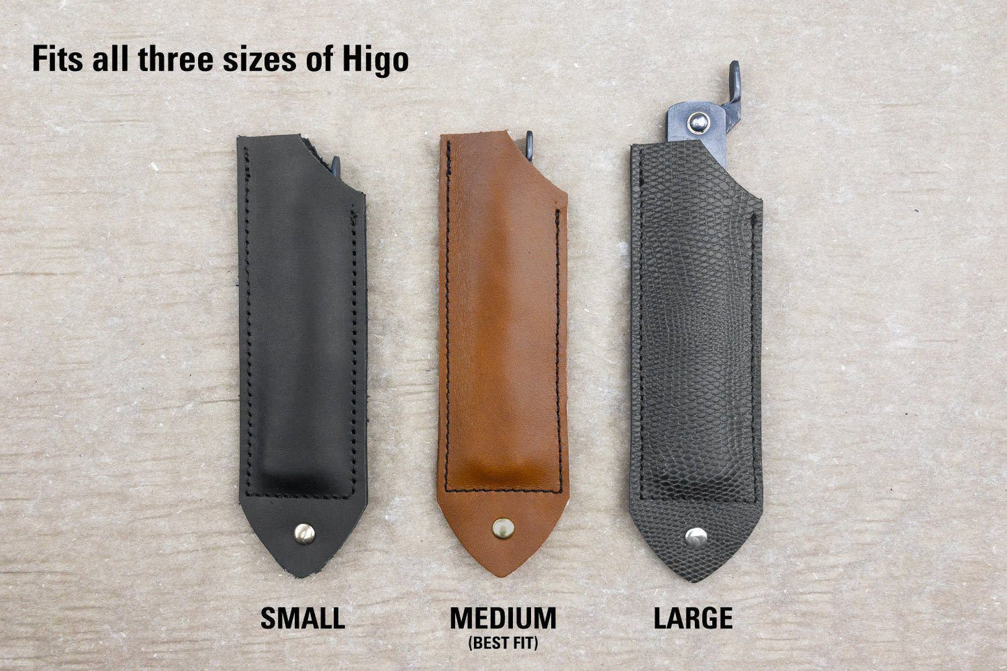 Horace & Jasper Leather Higo Knife Sleeve from Horace and Jasper