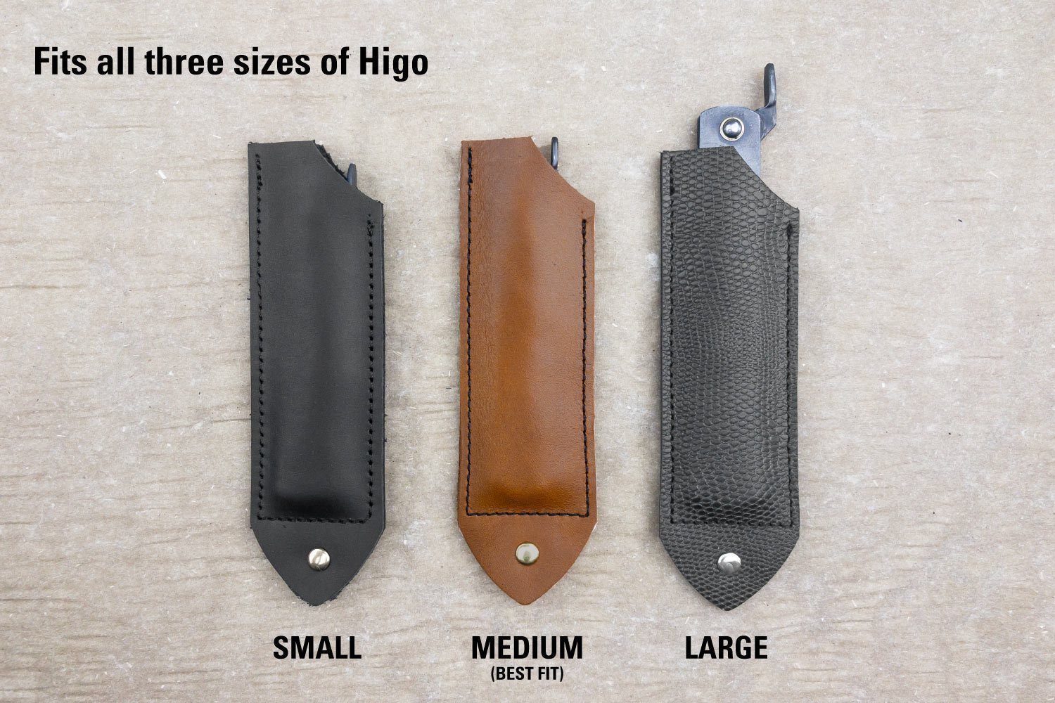 Horace & Jasper Leather Higo Knife Sleeve from Horace and Jasper