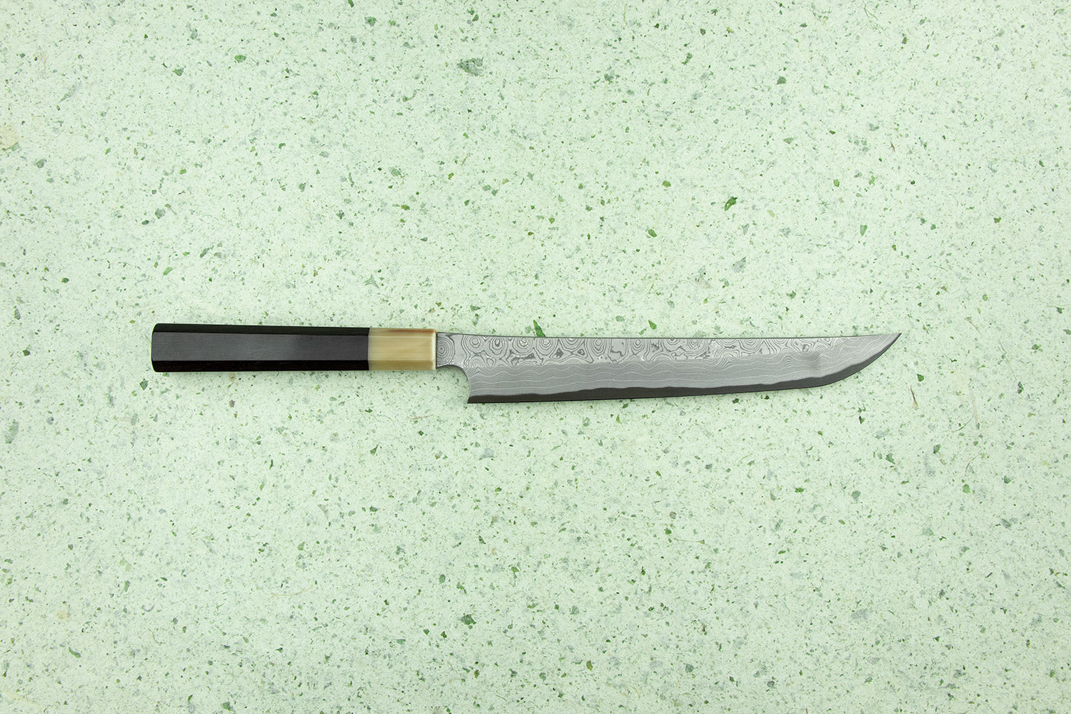 Nigara Anmon Aogami Damascus Sakimaru Takobiki 240mm from Nigara Hamono
