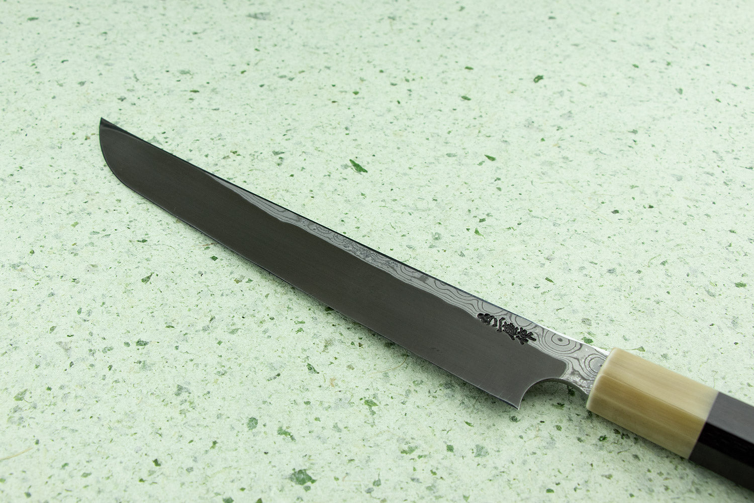 Nigara Anmon Aogami Damascus Sakimaru Takobiki 240mm from Nigara Hamono