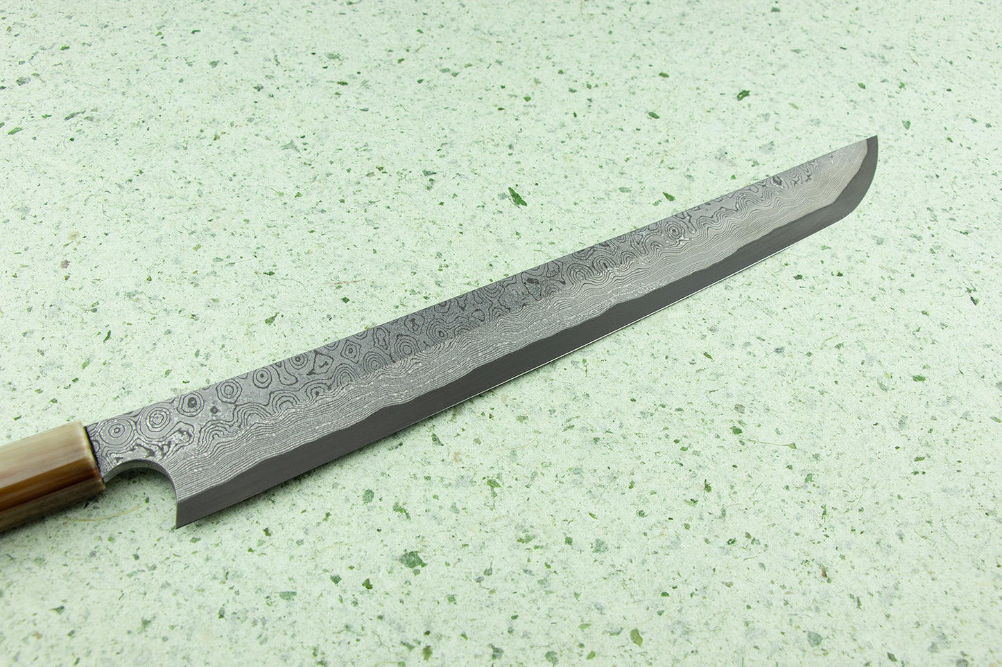 Nigara Anmon Aogami Damascus Sakimaru Takobiki 330mm from Nigara Hamono
