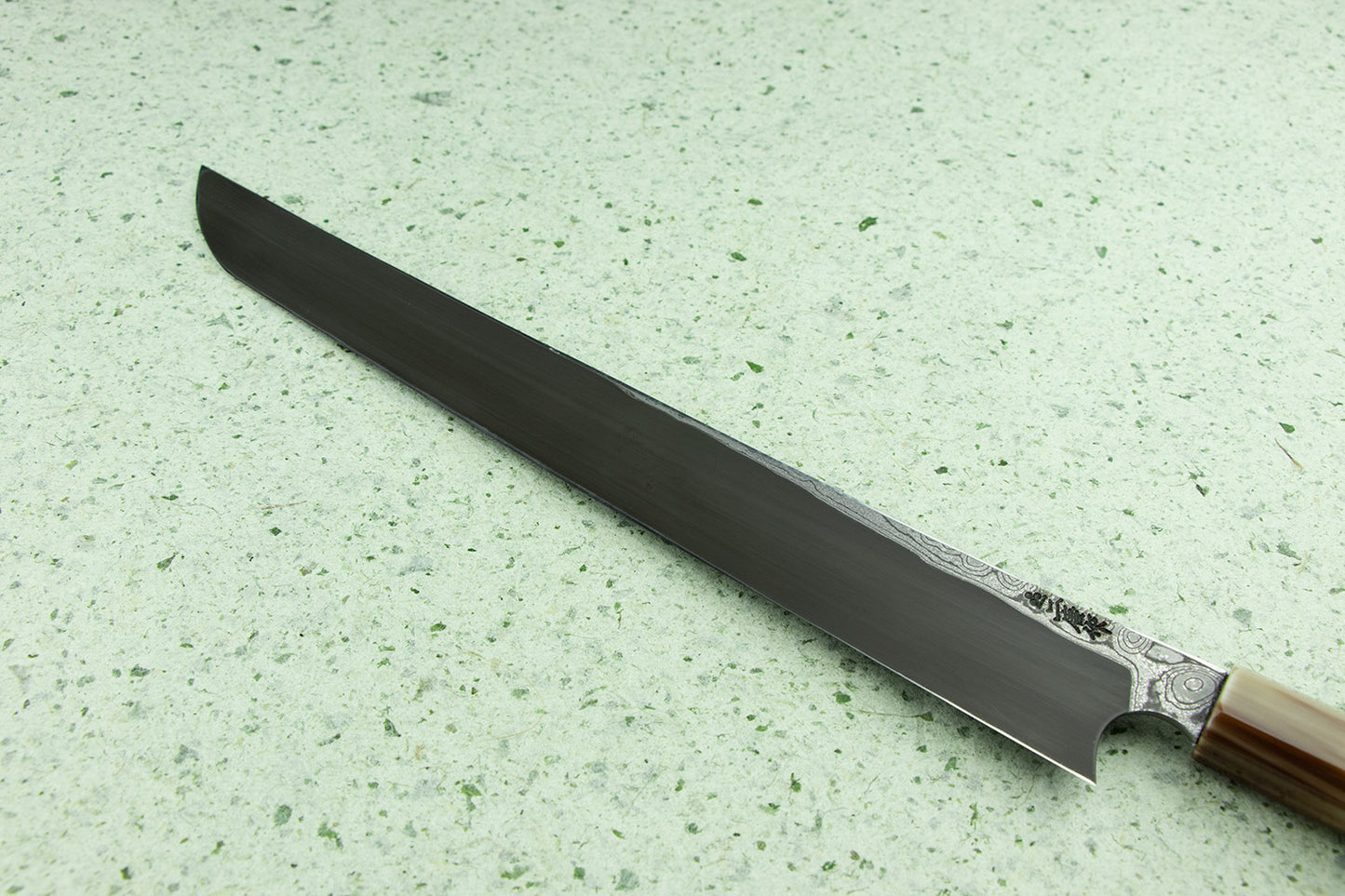 Nigara Anmon Aogami Damascus Sakimaru Takobiki 330mm from Nigara Hamono