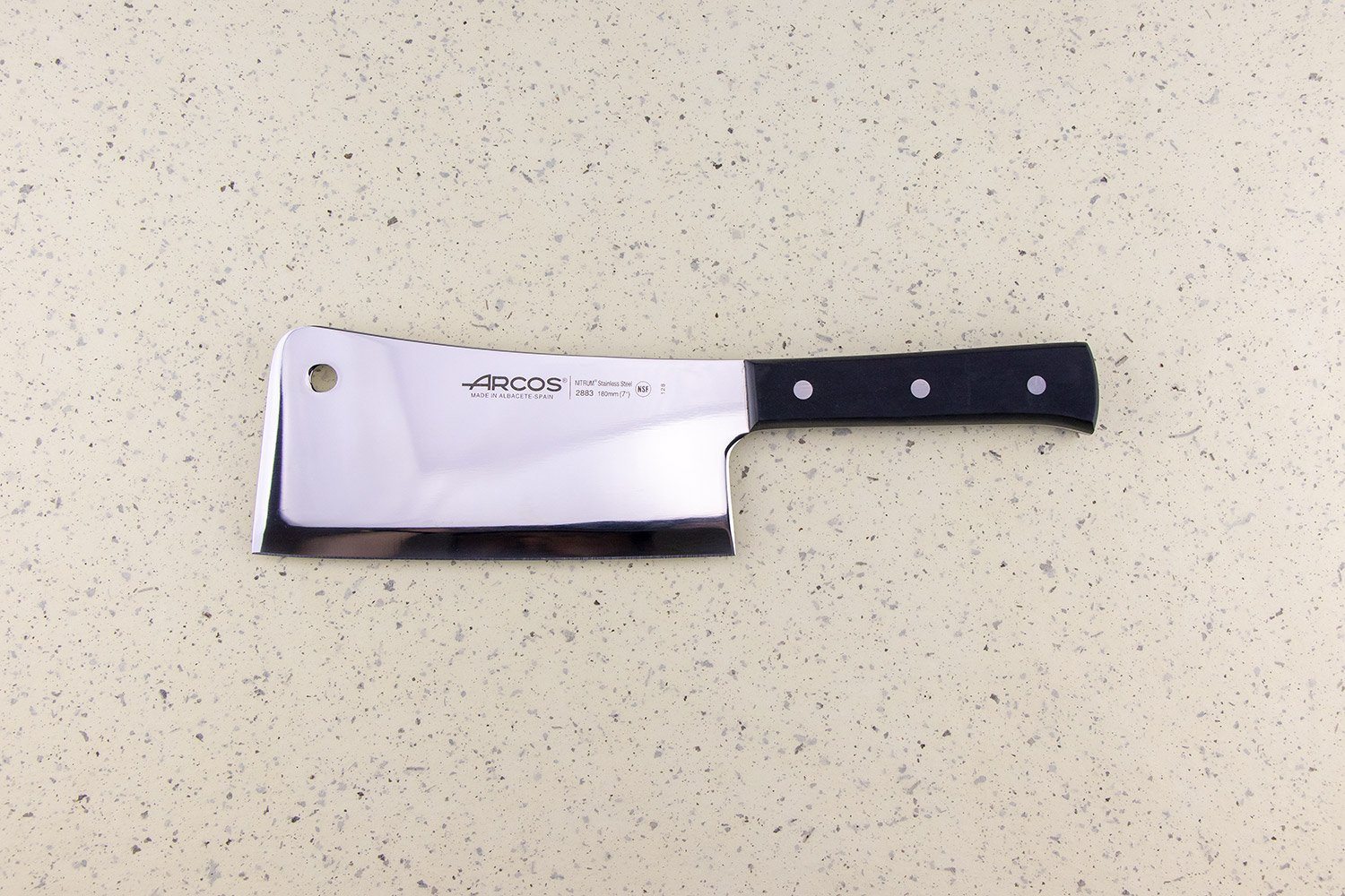 Arcos Black Handle Cleaver Square tip 180mm from Arcos