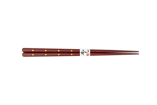 Wakasa Nuri Red Gold Dots Chopsticks from Wakasa Chopsticks