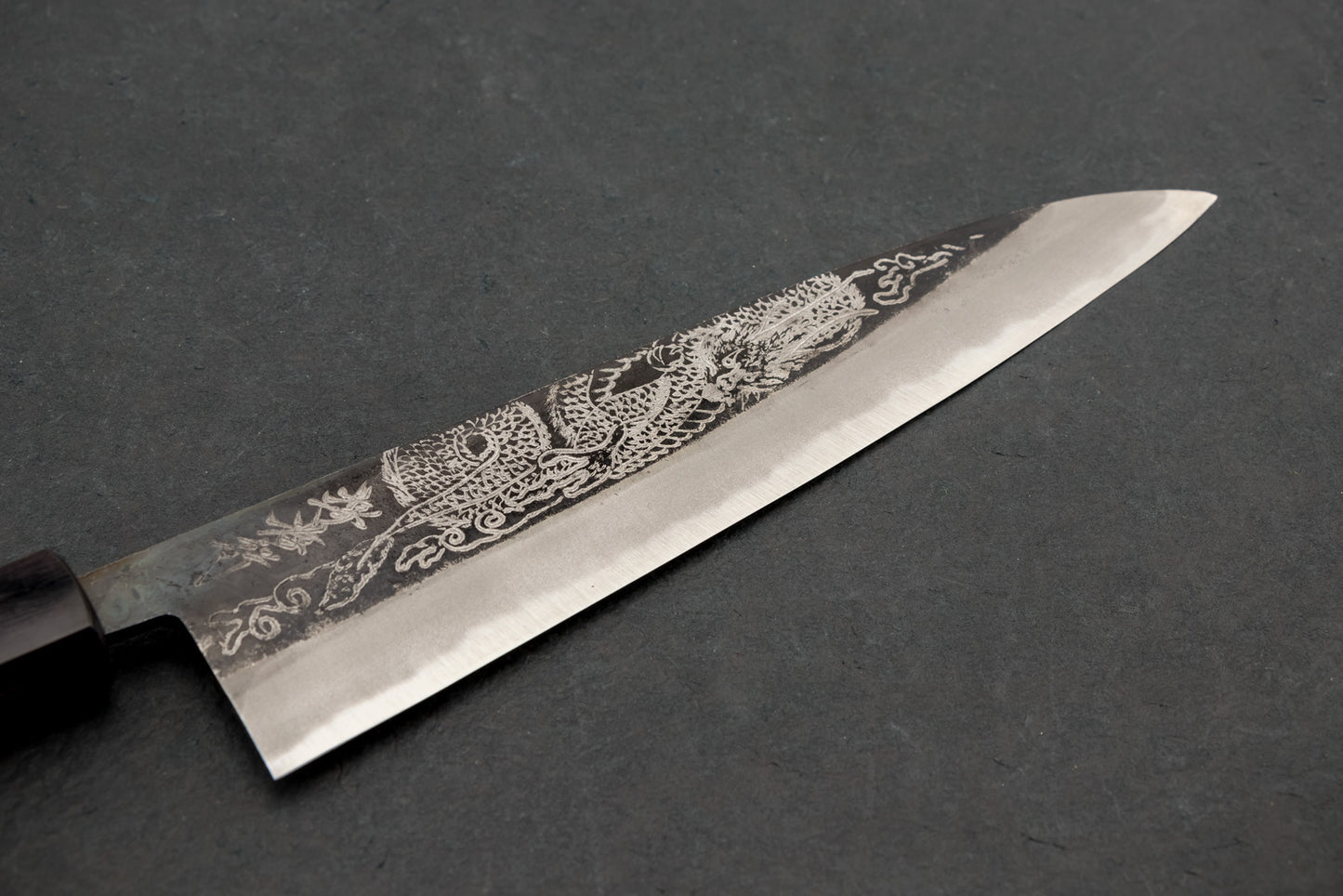 Sakai Takayuki Michiko Special Engraved Aogami Gyuto 210mm "Dragon" from Sakai Takayuki