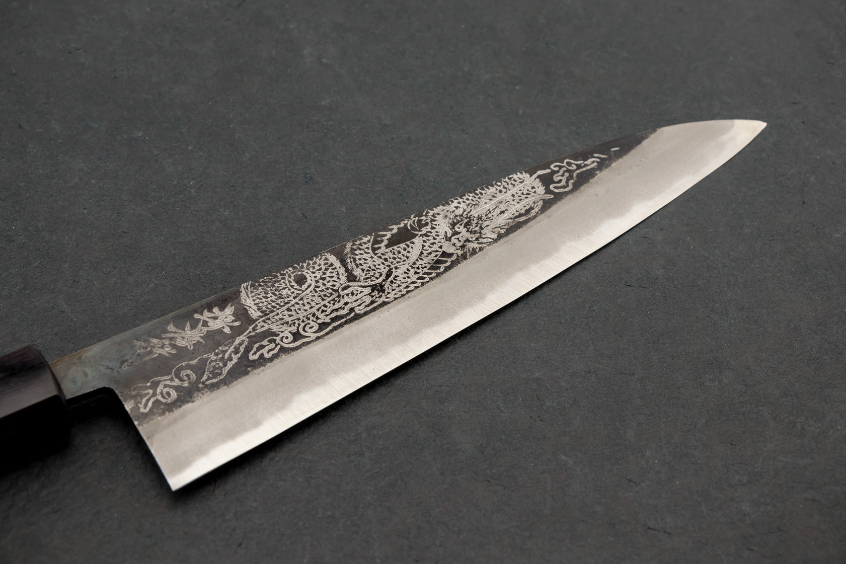 Sakai Takayuki Michiko Special Engraved Aogami Gyuto 210mm "Dragon" from Sakai Takayuki