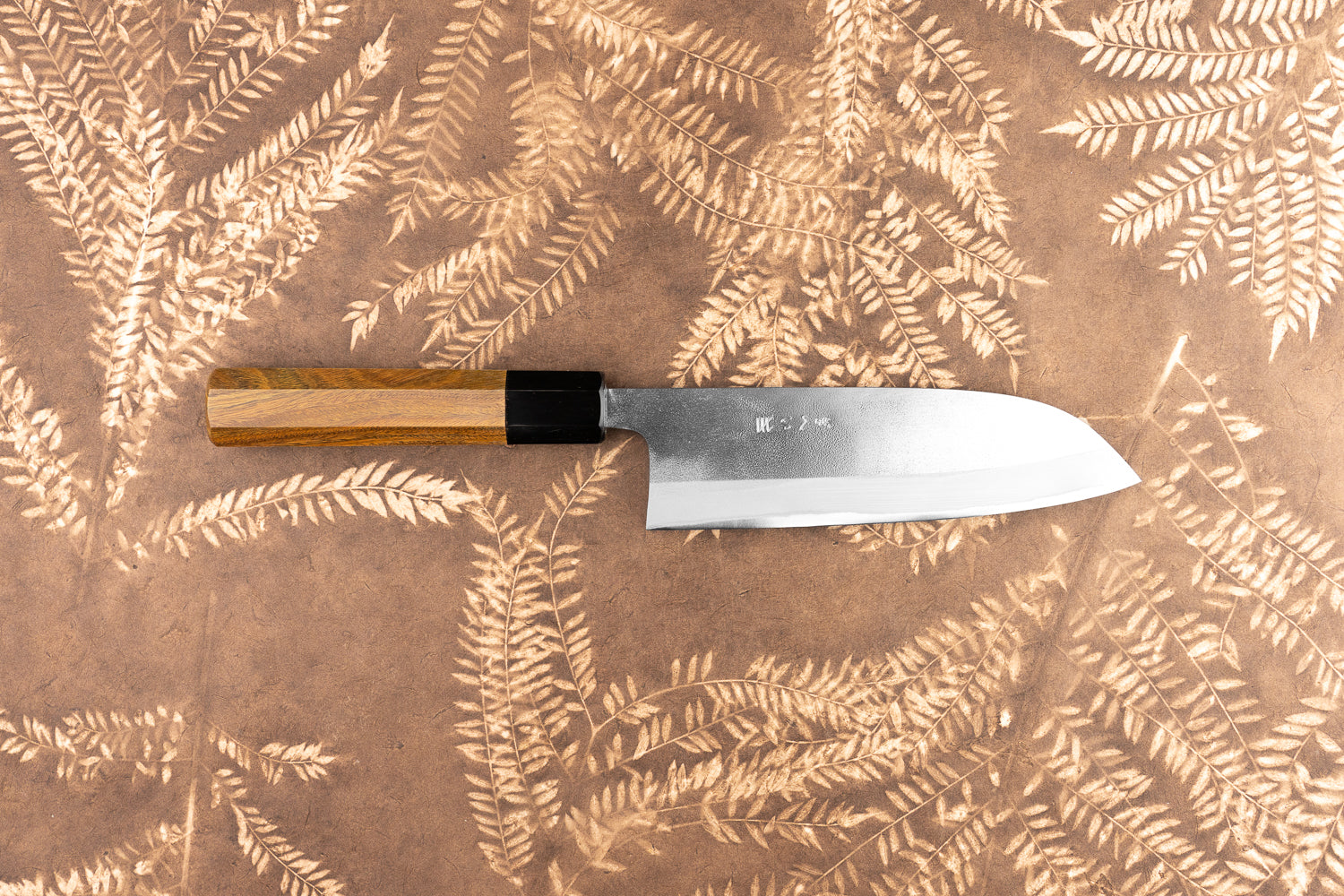 Gihei Aogami Stainless Nashiji Santoku 165mm from Gihei