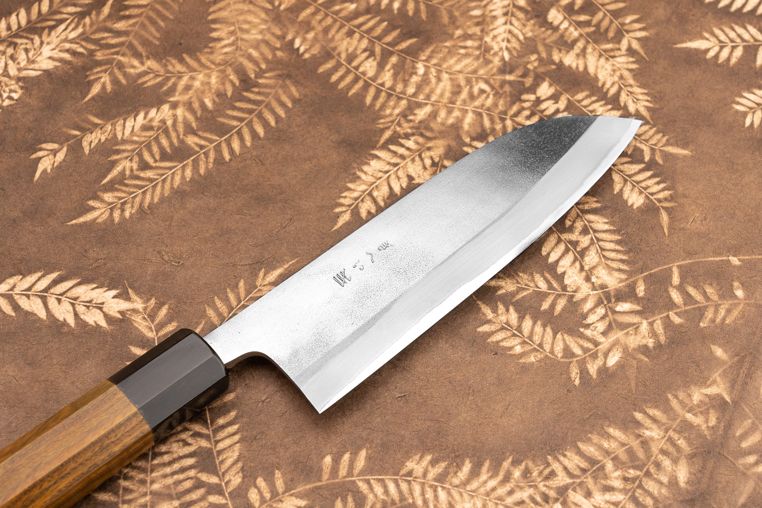 Gihei Aogami Stainless Nashiji Santoku 165mm from Gihei