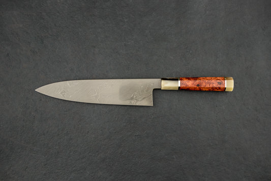 Shoichi Hashimoto Tobigumo Coreless Torsion Damascus Gyuto 240mm from Shoichi Hashimoto