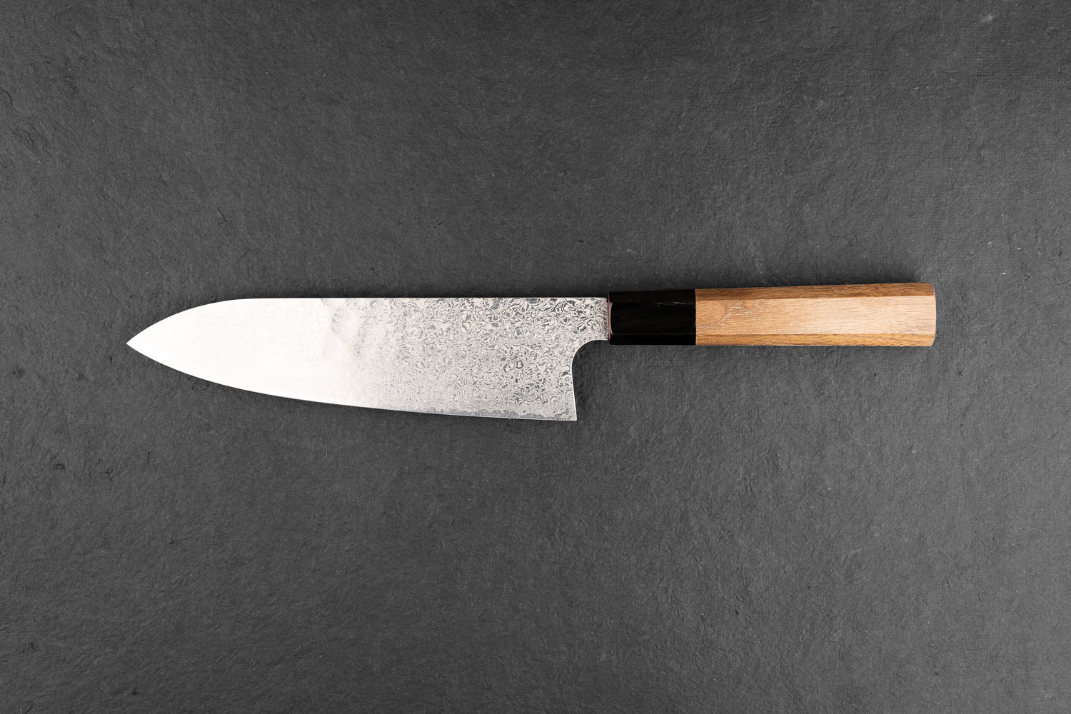Hatsukokoro Ginyo Ginsan Damascus Santoku 180mm from Hatsukokoro