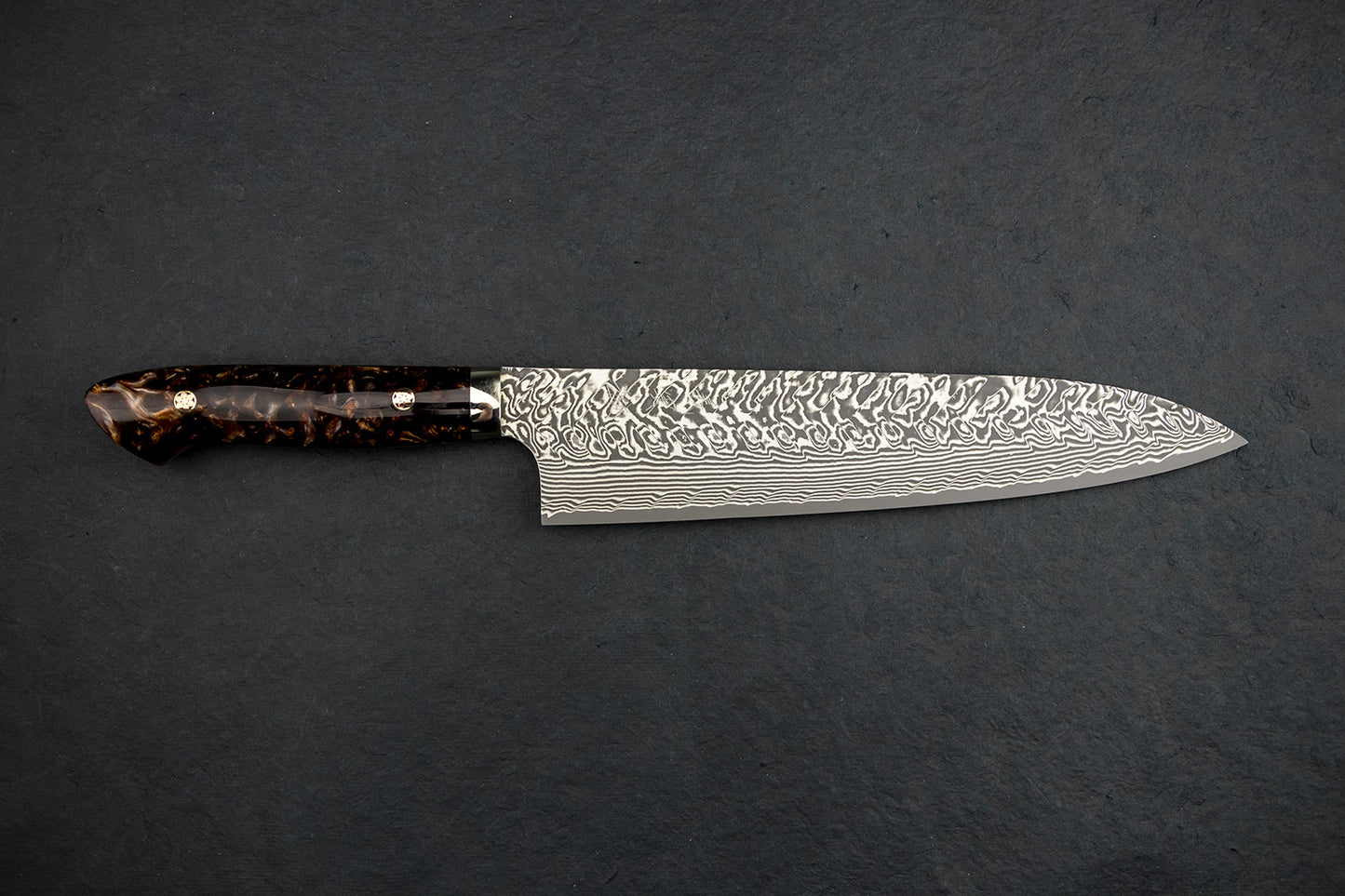 Yoshimi Kato SG2 Black Damascus Western Gyuto 240mm from Yoshimi Kato