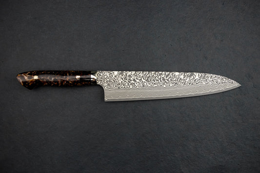 Yoshimi Kato SG2 Black Damascus Western Gyuto 240mm from Yoshimi Kato