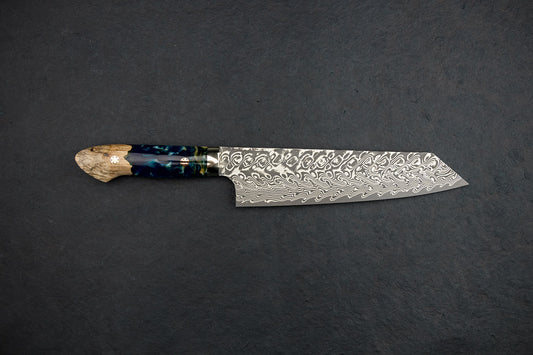 Yoshimi Kato SG2 Damascus Black Western Kiritsuke Bunka 200mm from Yoshimi Kato