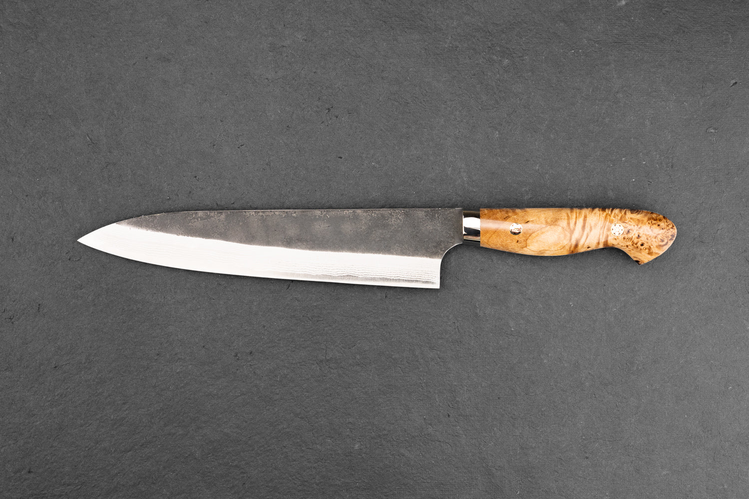 Yoshimi Kato AS Kurouchi Damascus Western Gyuto 210mm from Yoshimi Kato