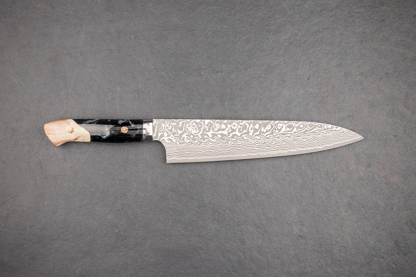 Yoshimi Kato SG2 Black Damascus Western Gyuto 210mm from Yoshimi Kato