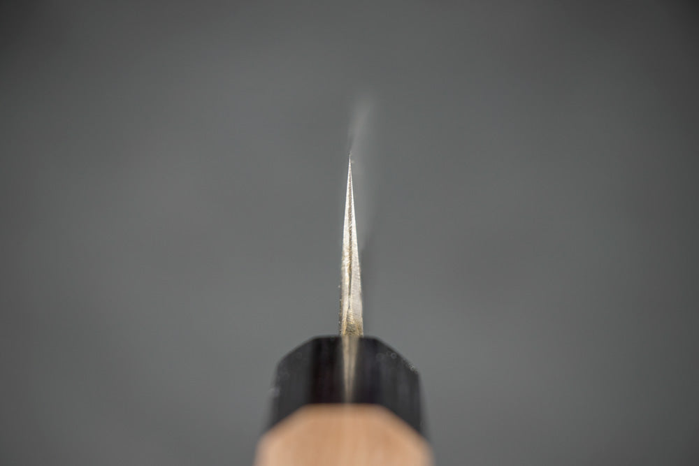 Kisuke Manaka Shirogami 2 Honwarikomi Kurouchi Tsuchime Petty 120mm from Manaka Hamono