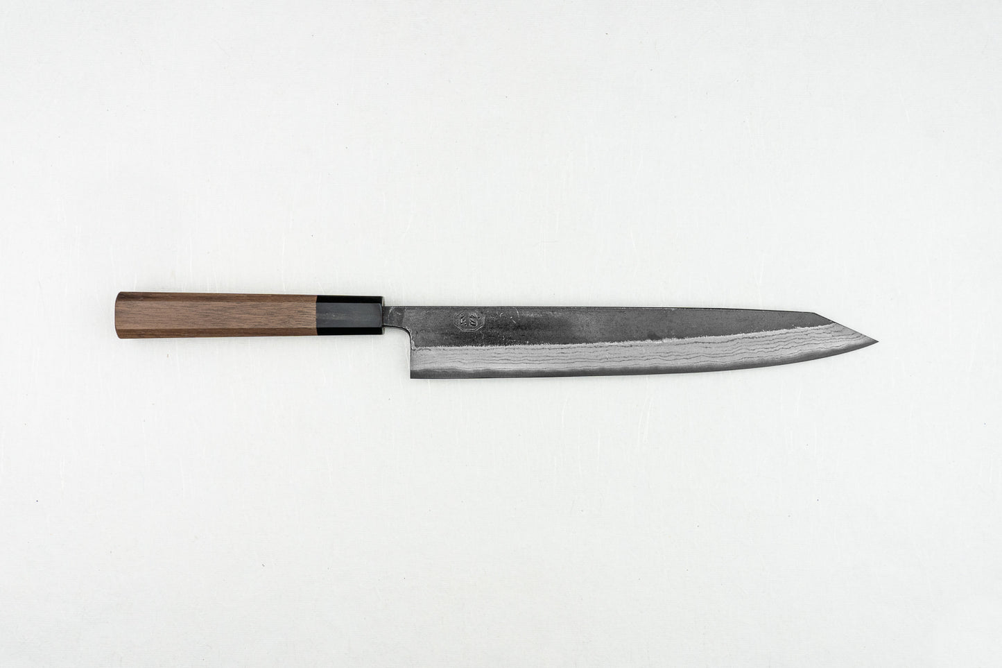 Hatsukokoro Kumokage Aogami Kurouchi Damascus Sujihiki 250mm from Hatsukokoro