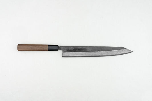 Hatsukokoro Kumokage Aogami Kurouchi Damascus Sujihiki 250mm from Hatsukokoro