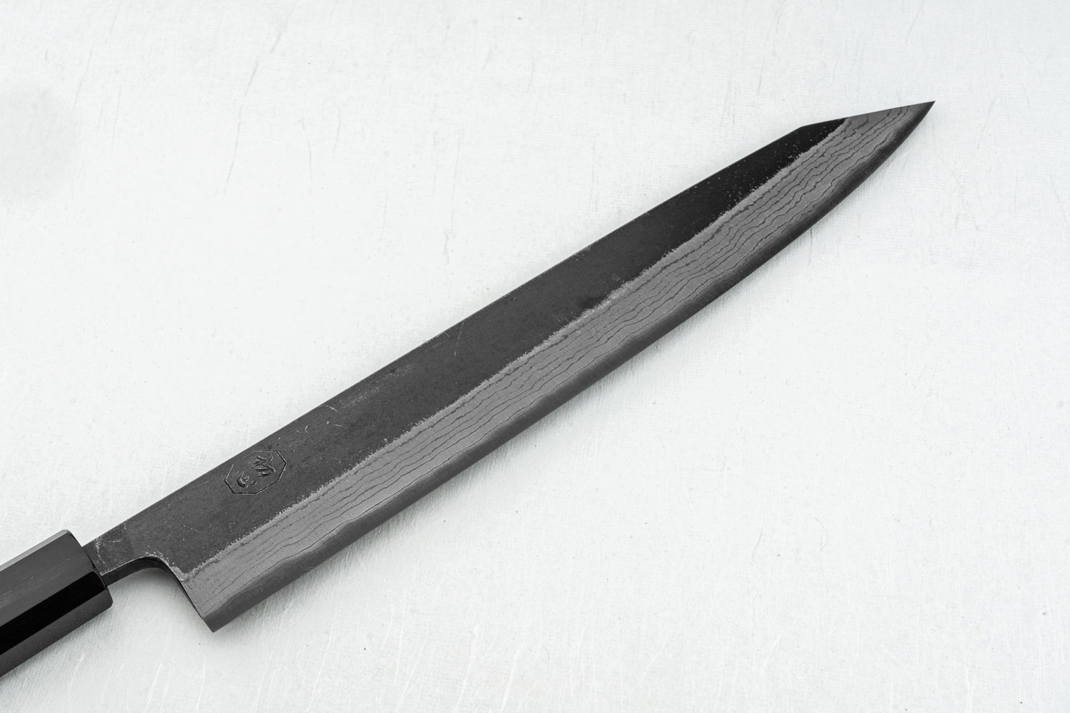 Hatsukokoro Kumokage Aogami Kurouchi Damascus Sujihiki 250mm from Hatsukokoro