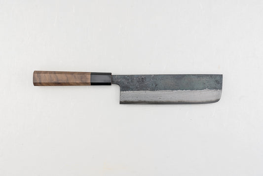 Hatsukokoro Kumokage Aogami Kurouchi Damascus Nakiri 165mm from Hatsukokoro