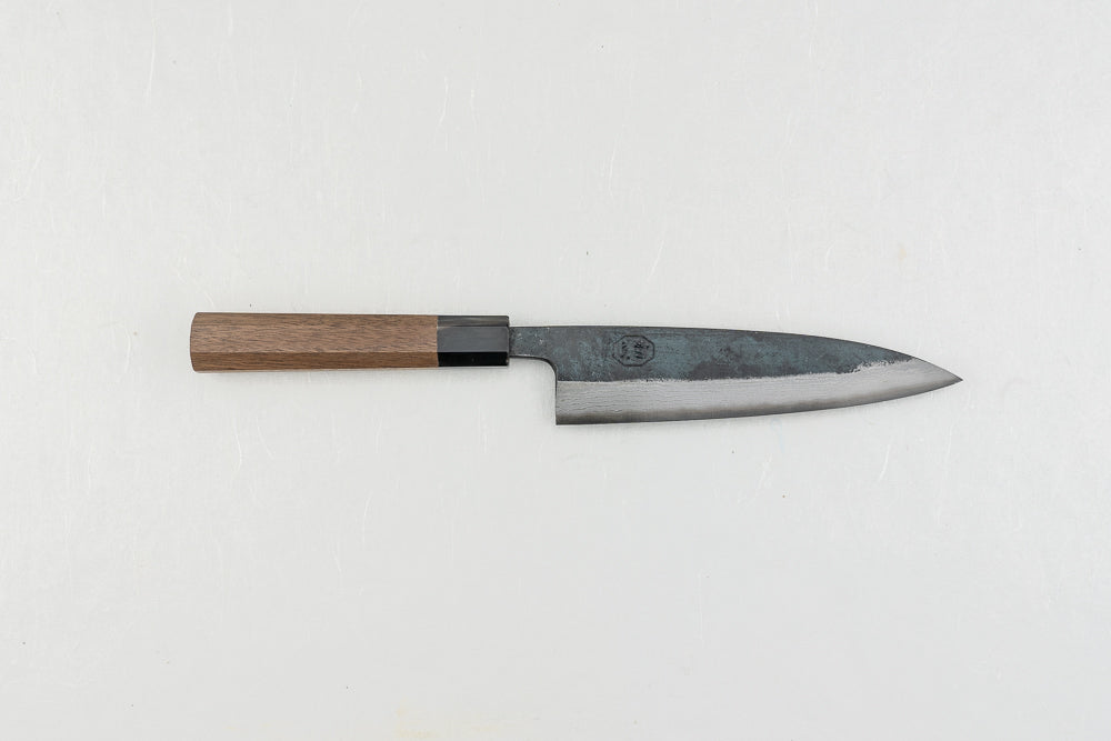 Hatsukokoro Kumokage Aogami Kurouchi Damascus Petty 150mm from Hatsukokoro
