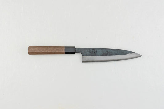 Hatsukokoro Kumokage Aogami Kurouchi Damascus Petty 150mm from Hatsukokoro