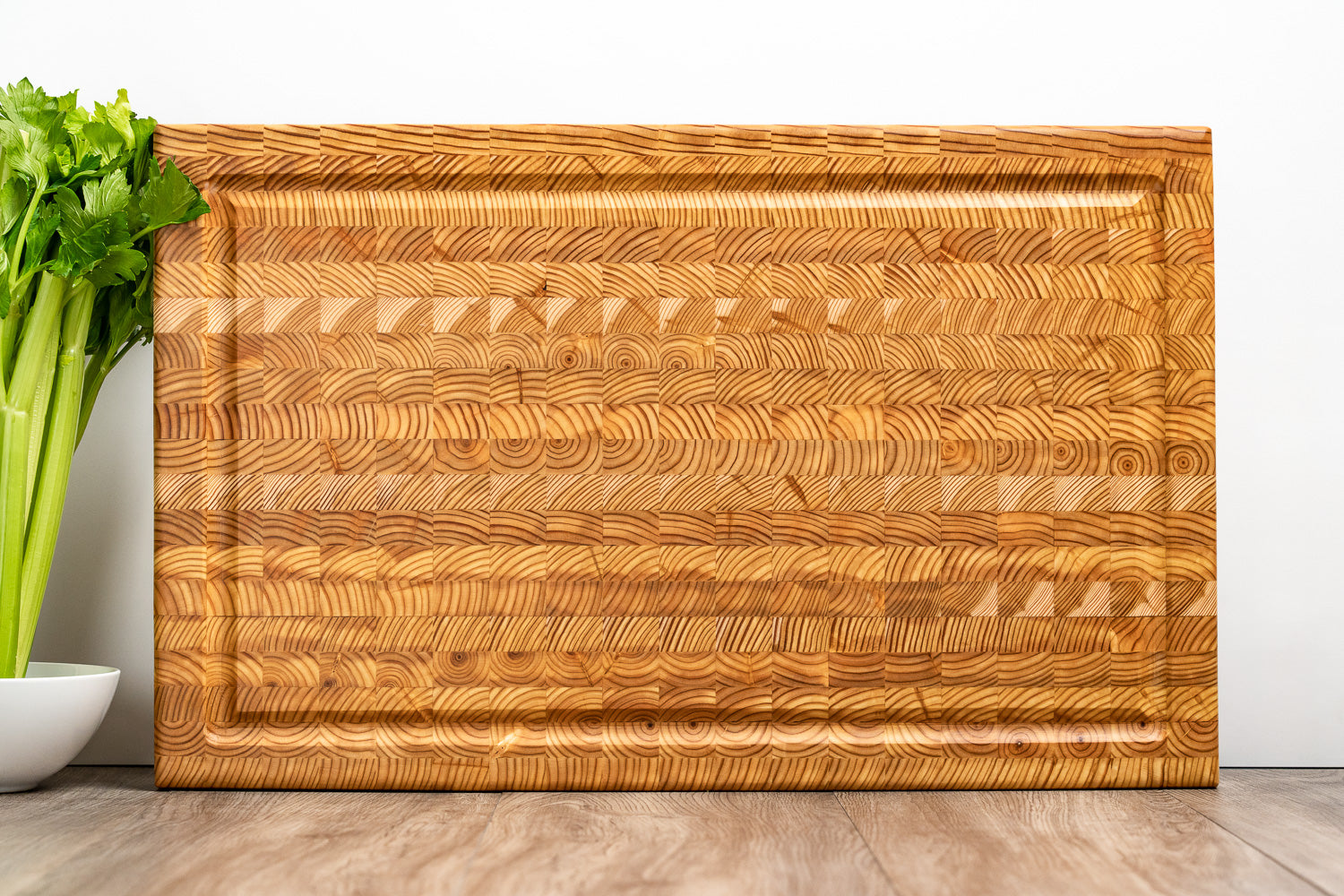 Larchwood Premium End Grain Large Carving Board from Larch wood