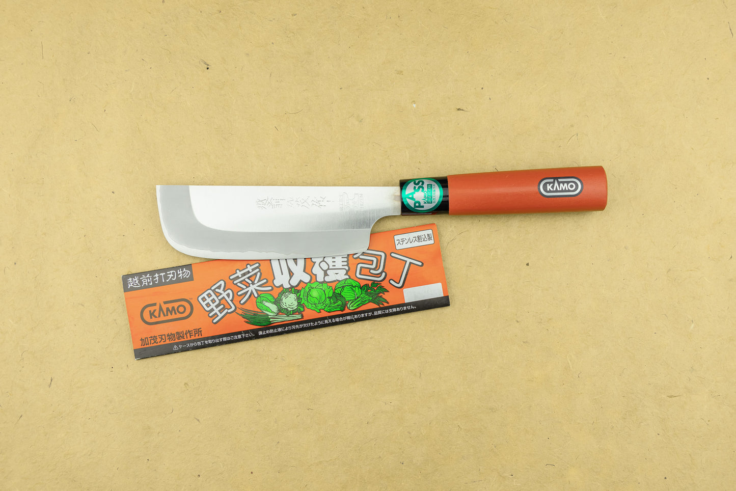 Kamo Lettuce Knife 130mm from Katsuyasu Kamo