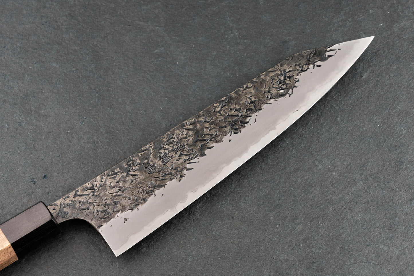 Kisuke Manaka Shirogami 2 Honwarikomi Kurouchi Tsuchime Kiritsuke Gyuto 210mm from Manaka Hamono