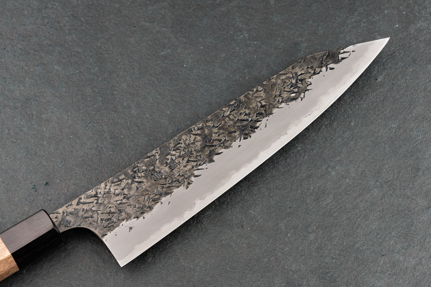 Kisuke Manaka Shirogami 2 Honwarikomi Kurouchi Tsuchime Kiritsuke Gyuto 210mm from Manaka Hamono