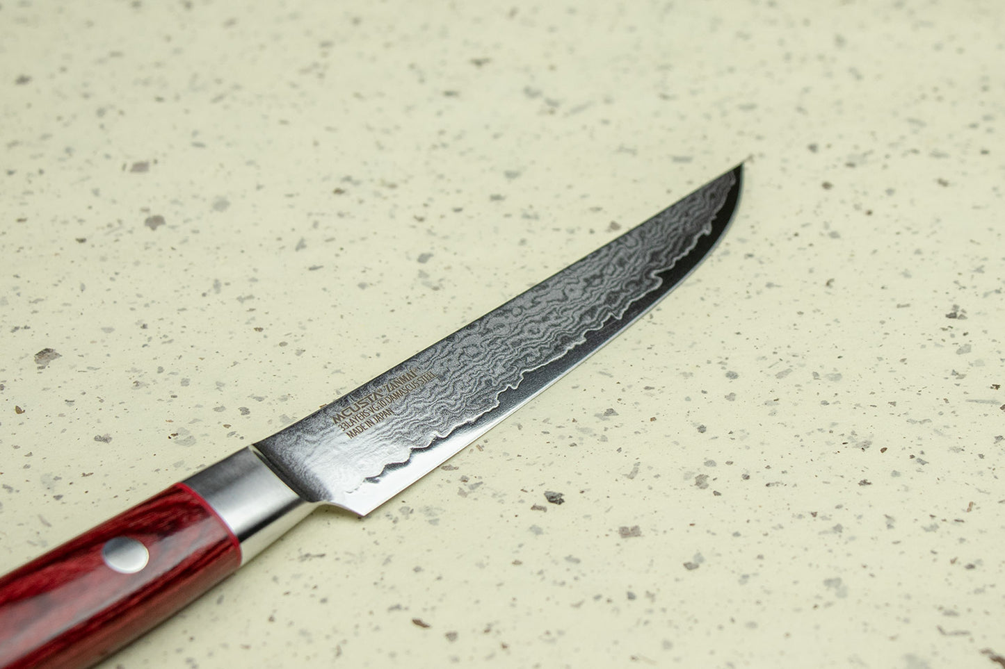 Mcusta Zanmai Classic Pro Damascus Flame 4 piece Steak Knife Set from Mcusta