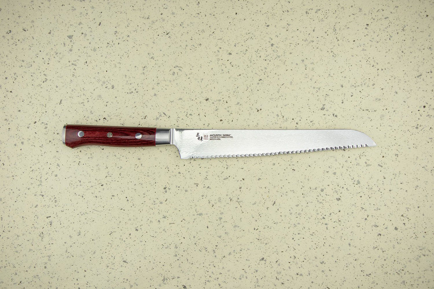 Mcusta Zanmai Classic Pro Damascus Flame Bread 230mm from Mcusta