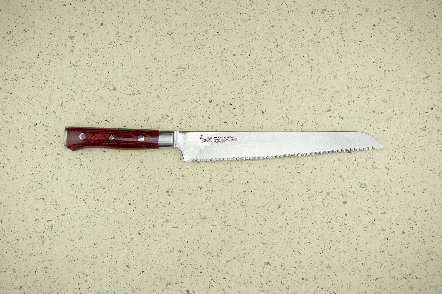 Mcusta Zanmai Classic Pro Damascus Flame Bread 230mm from Mcusta