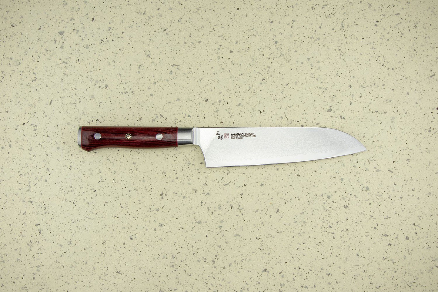Mcusta Zanmai Classic Pro Damascus Flame Santoku 180mm from Mcusta