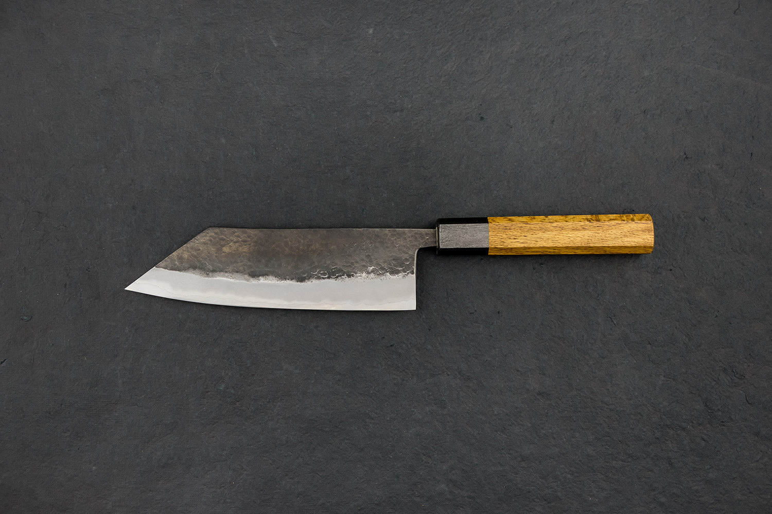 Miyazaki Kajiya Tsubaki Aogami Stainless Kurouchi Tsuchime Hakata 180mm from Miyazaki Kajiya