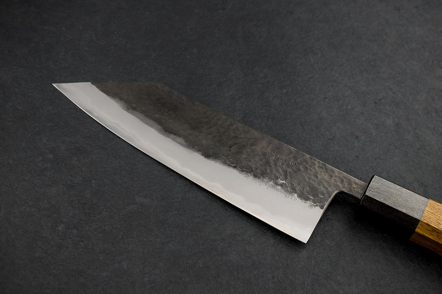 Miyazaki Kajiya Tsubaki Aogami Stainless Kurouchi Tsuchime Hakata 180mm from Miyazaki Kajiya