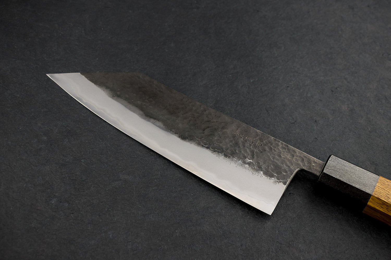 Miyazaki Kajiya Tsubaki Aogami Stainless Kurouchi Tsuchime Hakata 180mm from Miyazaki Kajiya