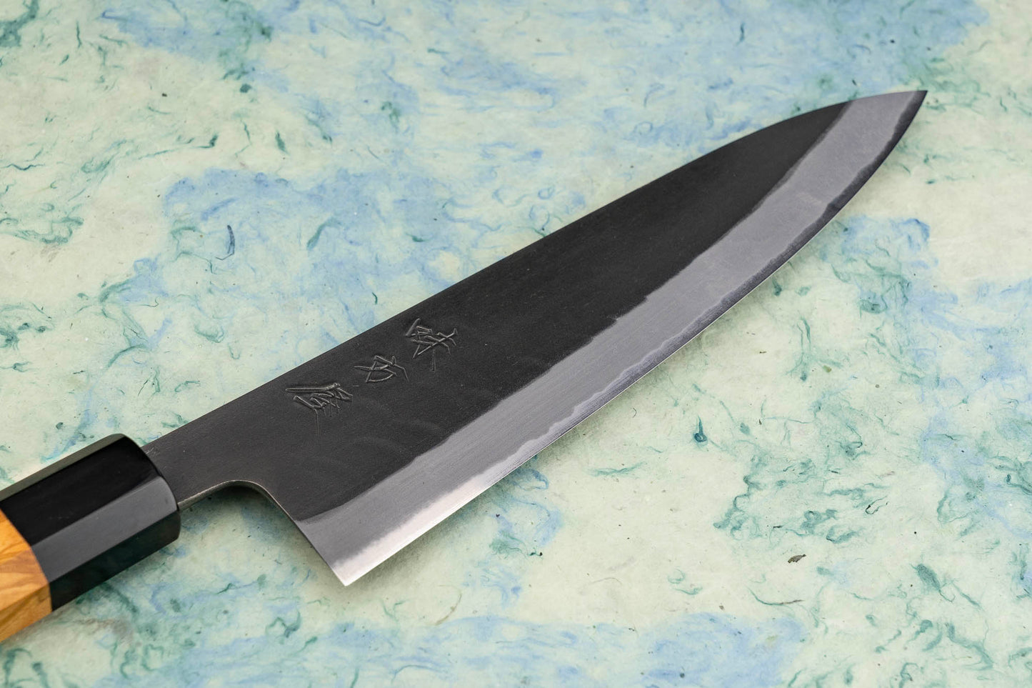 Mutsumi Hinoura "Ajikataya" Shirogami Kurouchi Gyuto 210mm from Mutsumi Hinoura